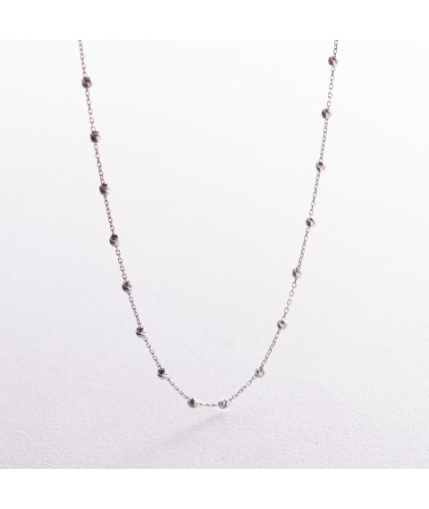 Necklace "Balls" in white gold count02409 Onix 44