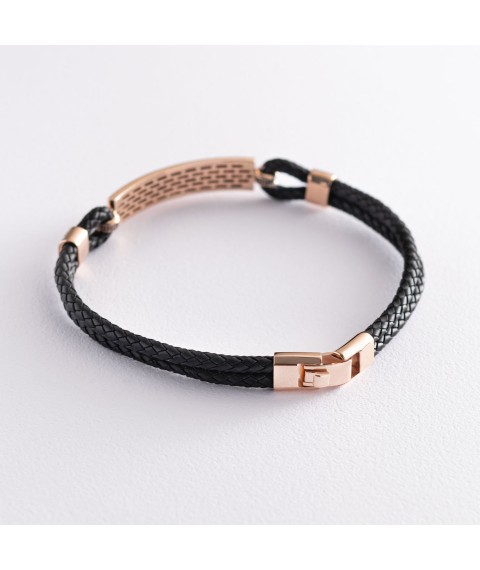 Rubber bracelet with cubic zirconia b03982 Onix 22.5