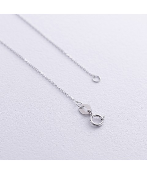 Gold necklace "Heart" (sapphire, diamonds) flask0122cha Onyx