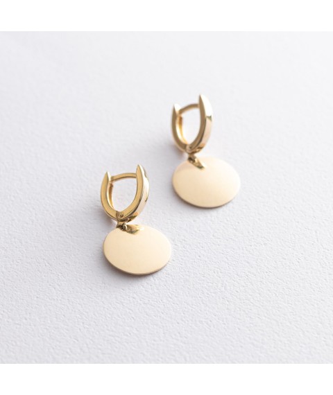 Earrings "Sunny Bunnies" in yellow gold s06734 Onyx