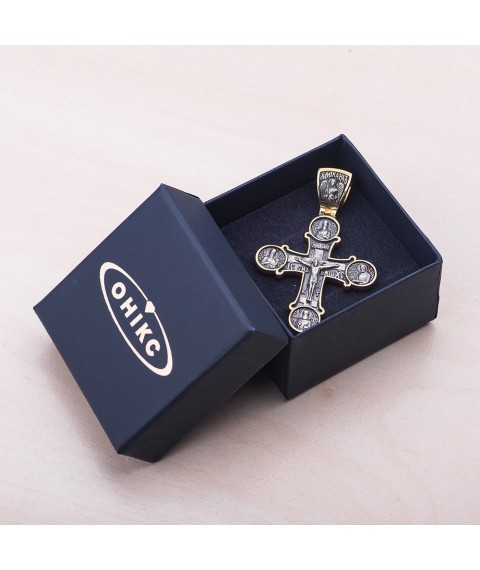 Orthodox cross (blackening, gilding) 131789 Onyx