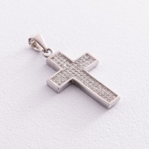 Silver cross with cubic zirconia 132053 Onyx