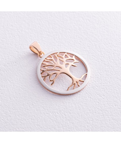 Gold pendant "Tree of Life" p03690 Onyx