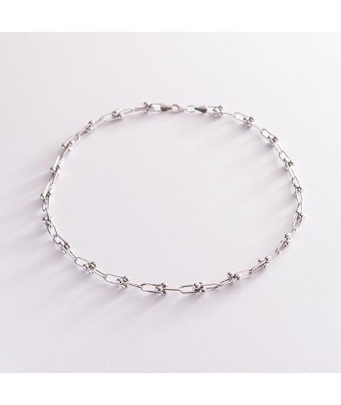 Necklace "Fantasy" in white gold coll01877 Onyx 40
