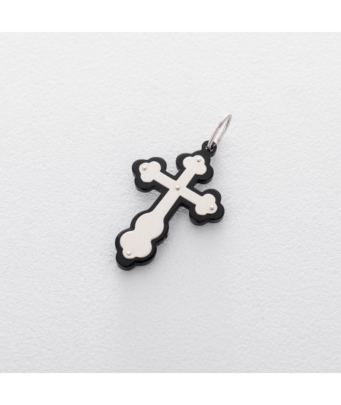 Silver cross (polymer) 132870 Onyx