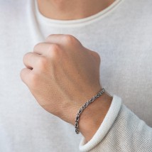 Men's silver bracelet "Infinity" 141654 Onix 21