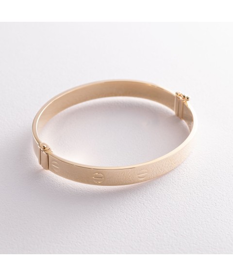 Love bracelet in yellow gold (0.8 cm) b04589 Onyx 19