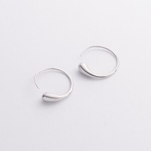 Серебряные серьги "Hailey" 7294 Онікс