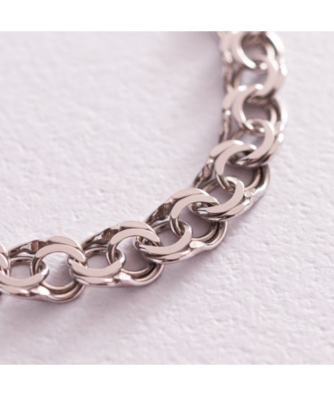 Чоловічий срібний браслет (гарібальді 0.5 см) р0226514 Онікс 19