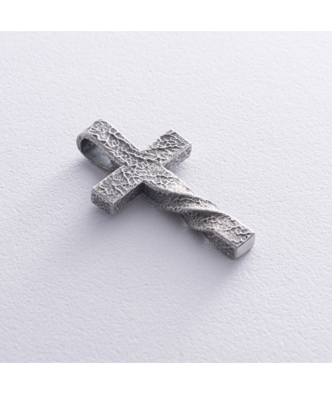 Silver cross with blackening 7092 Onyx