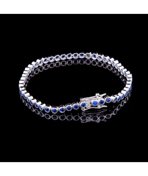 Silver bracelet with cubic zirconia 14887 Onix 19