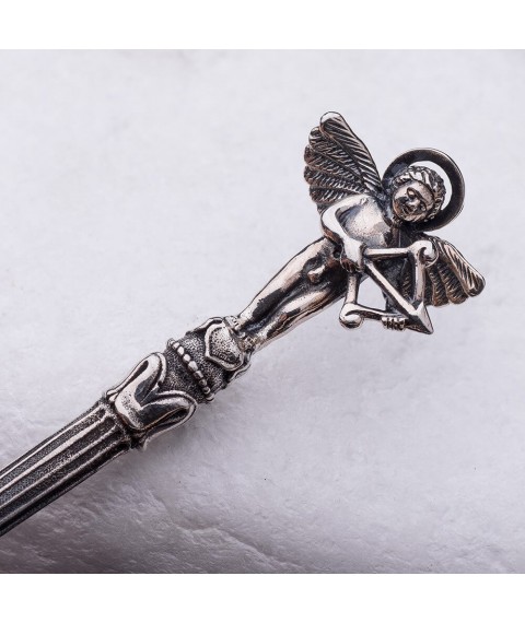 Серебряная ложка с ангелочком 24020 Онікс