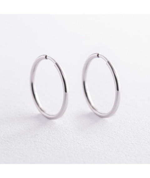 Earrings - rings in silver 123244 Onyx