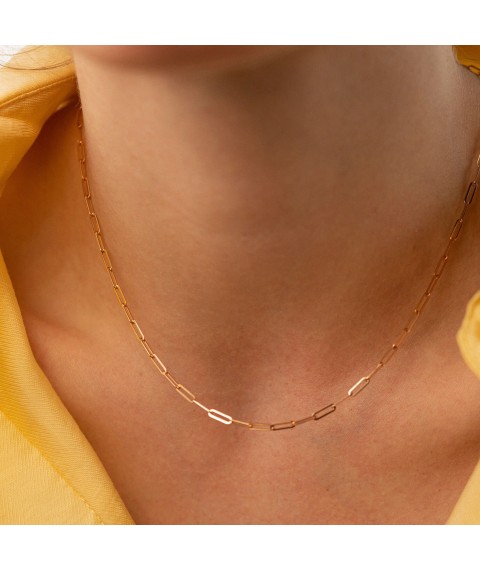 Necklace "Vanessa" mini in red gold coll02359 Onix 43