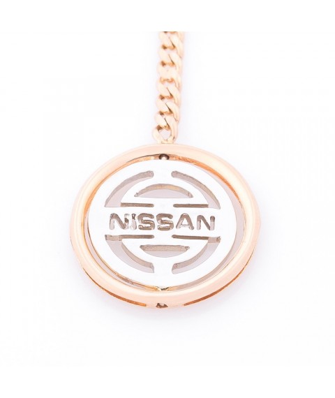 Gold keychain "Nissan-Nisan" br00011 Onix