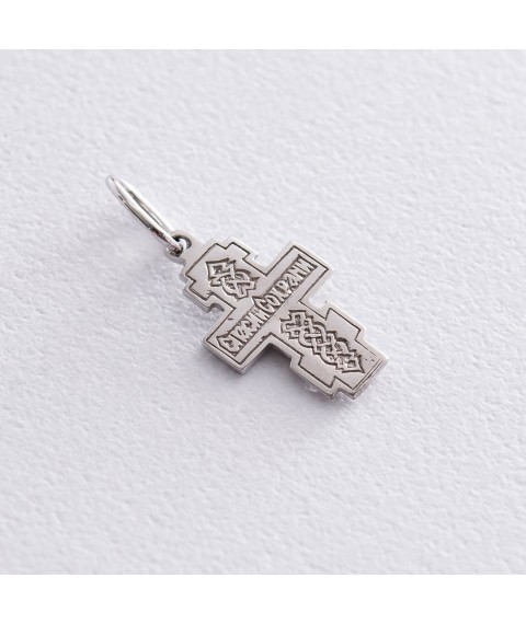 Golden Orthodox cross p02488 Onyx