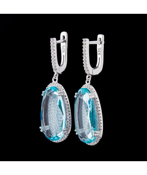 Серьги с фианитами 121769г Онікс