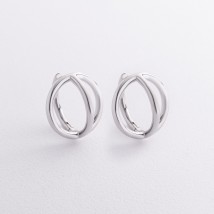 Серебряные серьги "Sphere" 7340 Онікс