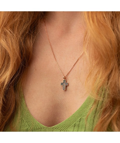 Gold cross (blackening) p03250 Onix