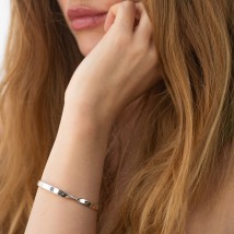 Hard silver bracelet 141642 Onyx 19