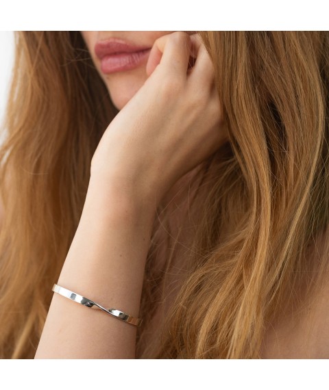 Hard silver bracelet 141642 Onyx 19
