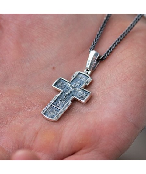 Silver cross with blackening 132346 Onyx