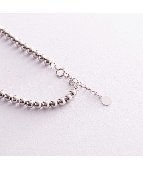 Silver bracelet "Heart" with cubic zirconia 141175 Onix 16