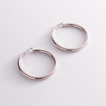 Earrings - rings in silver 122587 Onyx
