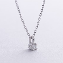 Necklace in white gold with diamond 719361121 Onyx 45