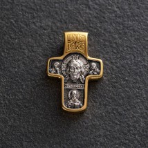 Срібний хрест (чорніння, позолота) 132439 Онікс