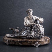 Handmade silver fountain figure "Young lady with a jug" ser00100 Onix