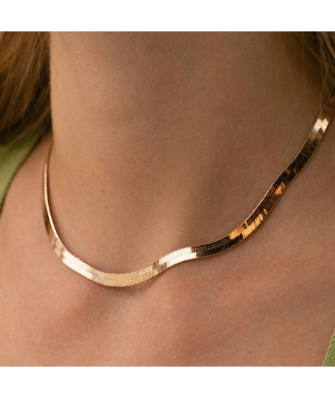 Necklace "Naomi" in red gold (snake) ts00514 Onix 41