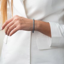 Silver bracelet with artificial lapis lazuli 141514 Onyx 20