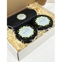 Набір AYURVEDA | DETOX "Тропічний рай" з керамічною свічкою у подарунковому боксі