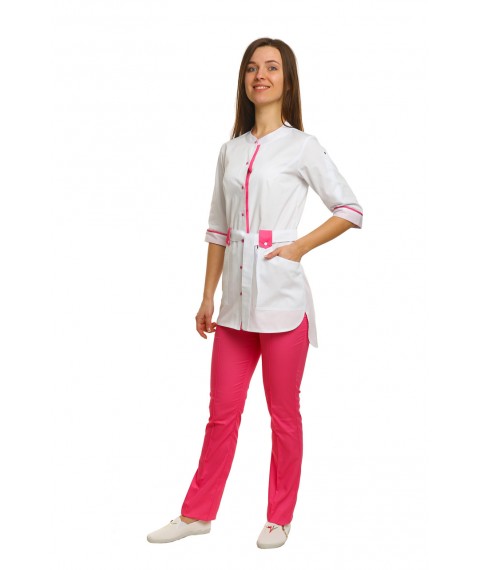 Delhi Medical Suit Weiß-Pink