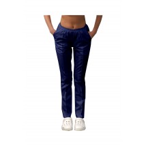 Women's medical pants with pockets Dark blue