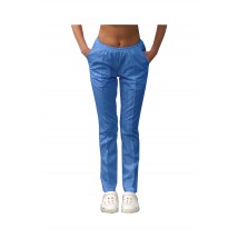 Medical pants with pockets for women Blue