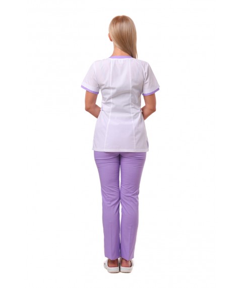 Medical suit Antalya White-lilac