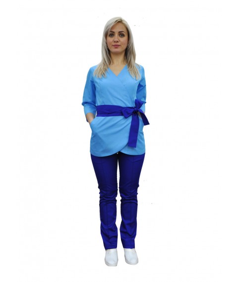 Медицинский костюм Токио Голубой-электрик