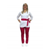 Medical suit Tokyo White-raspberry