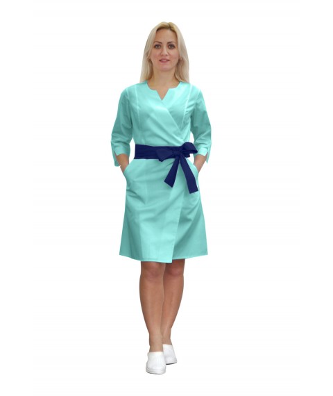 Medizinisches Kleid Verona Mint-dunkel / blau