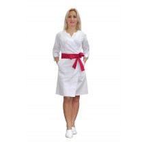 Medical gown Verona White-raspberry