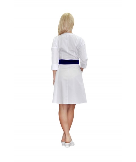 Medical gown Verona White-dark/blue