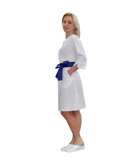 Medical gown Verona White-dark/blue