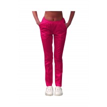 Women's medical pants with pockets Raspberry