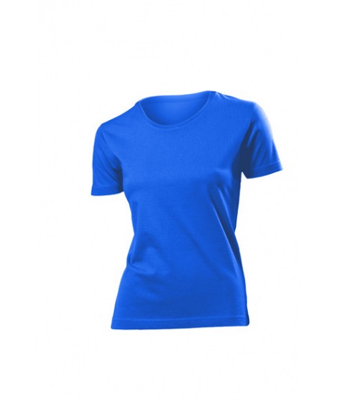 Damen klassisches T-Shirt Blau