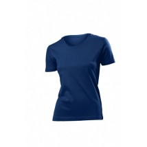 Damen klassisches T-Shirt Dunkel / Blau