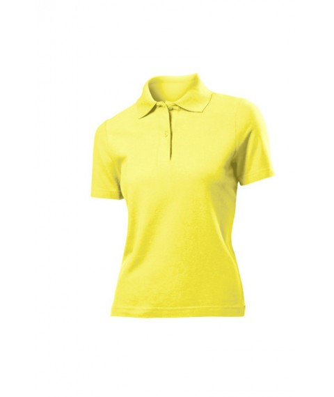 Women's polo shirt White Yellow