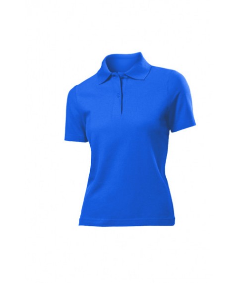 Women's polo shirt White Blue