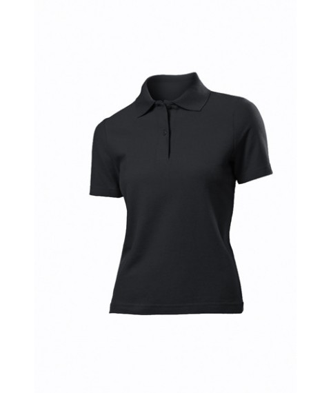 Women's polo shirt White Black